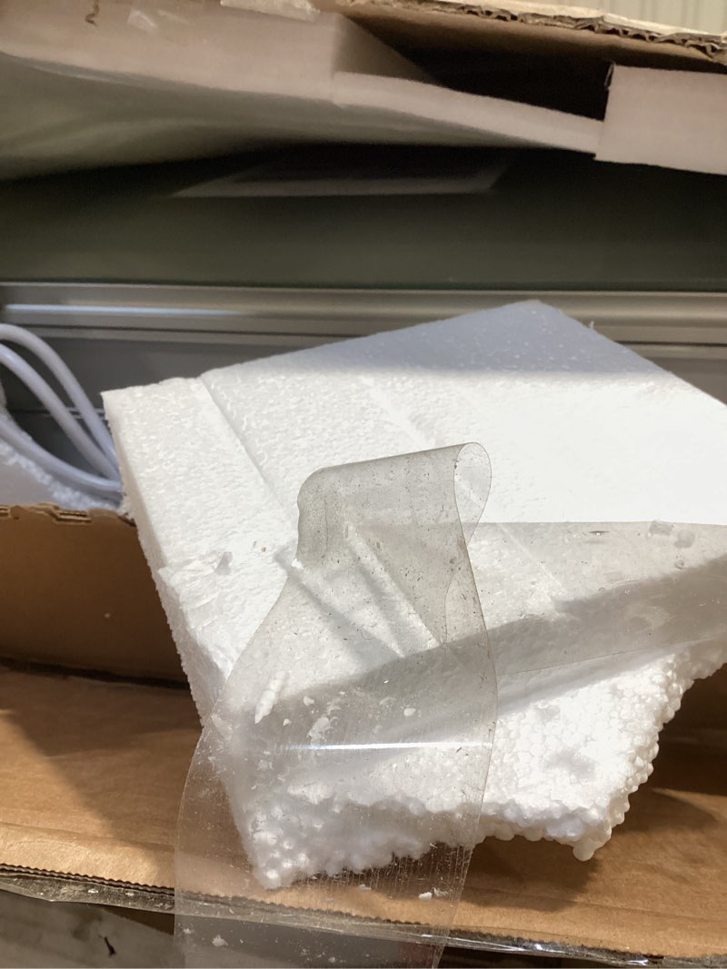 Condition photo showing Good Condition for tetote 24 x 32 led lighted medicine cabinet with lights & outlets & usb, recessed or surface mount medicine cabinet mirror for bathroom with storage, tempered glass, 3-color dimming, adjustable shelf