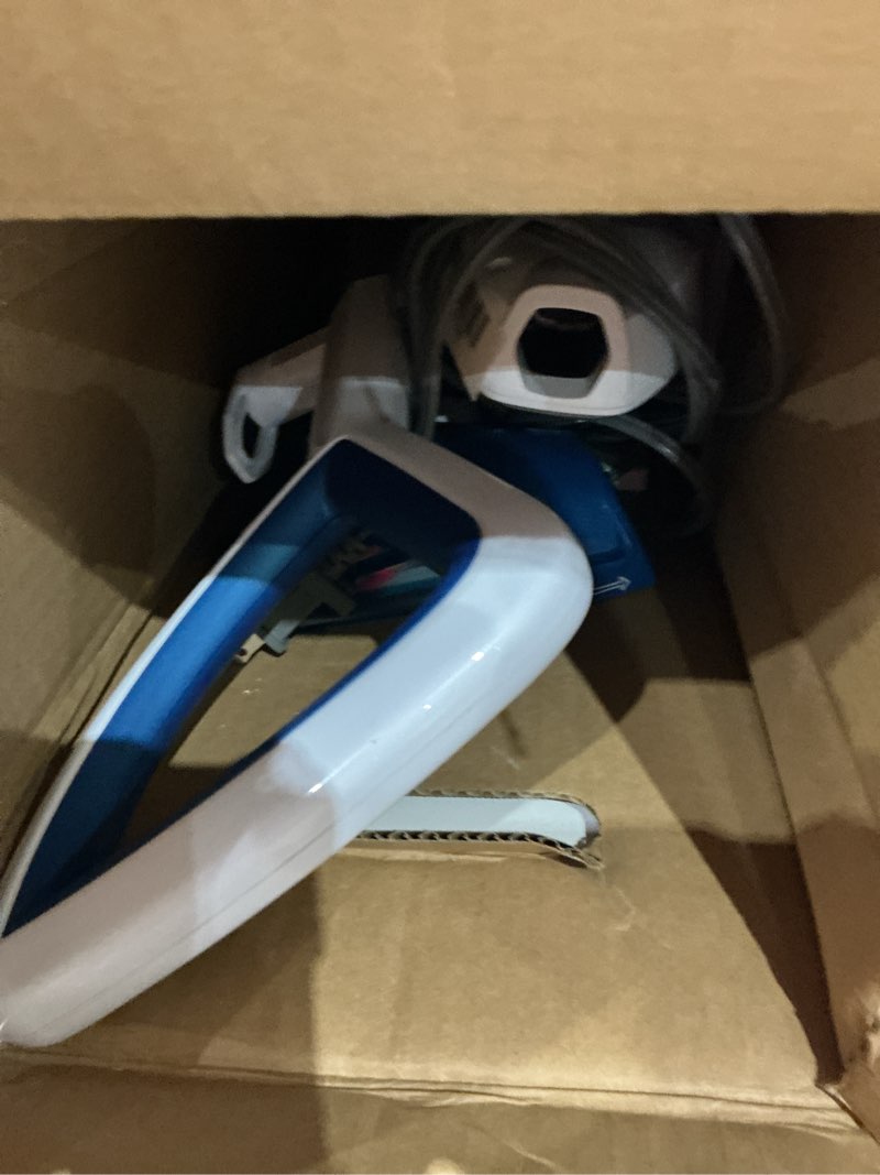 Condition photo showing As Is for bissell power fresh steam mop with natural sanitization, floor steamer, tile cleaner, and hard wood floor cleaner with flip-down easy scrubber, 1940a powerfresh steam mop