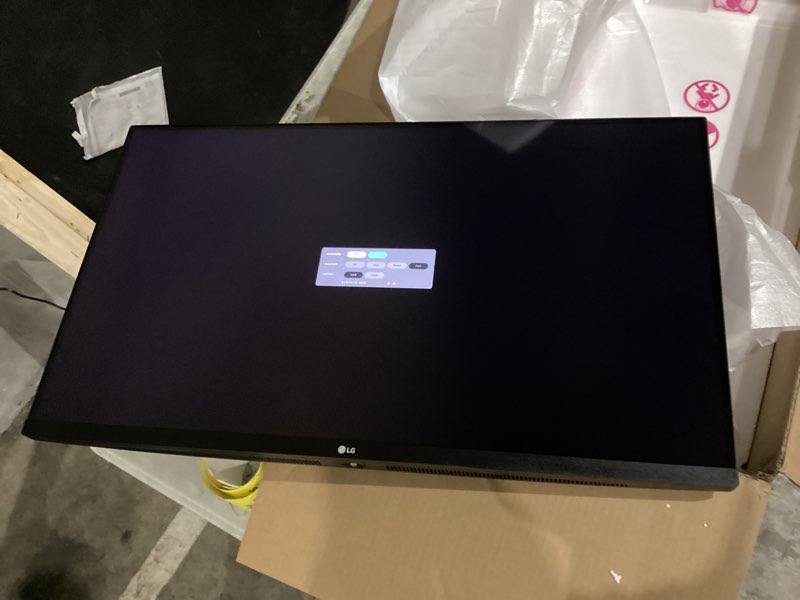 Condition photo showing Working Condition Verified for LG 32UR550K-B 32-inch Ultrafine 4K UHD (3840 x 2160) Computer Monitor, HDR10, 60Hz, HDMI, DisplayPort, Tilt/Height/Pivot Adjustable Stand, Black 32UR550K-B Tilt/Height/Pivot