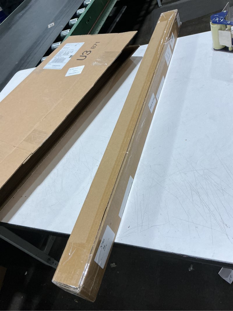 Condition photo showing New/Like New for 36" Double Bubble Kerf Door Sweep 1-3/4" Wide Vinyl Weatherstrip Seal for Exterior Doors, Energy Efficient Draft Stopper, Easy Slide in Installation, Blocks Dust/Insects/Noise(2 Pcs,Black) 2 Black