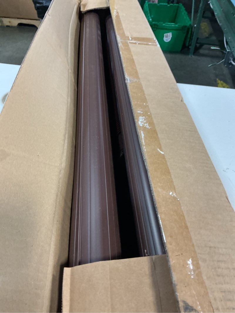 Condition photo showing New/Like New for mini split line cover set: 4" 17 ft pvc decorative pipe line hide cover kit for ductless mini split air conditioner, central ac and heat pumps, brown brown 4" x 17 feet