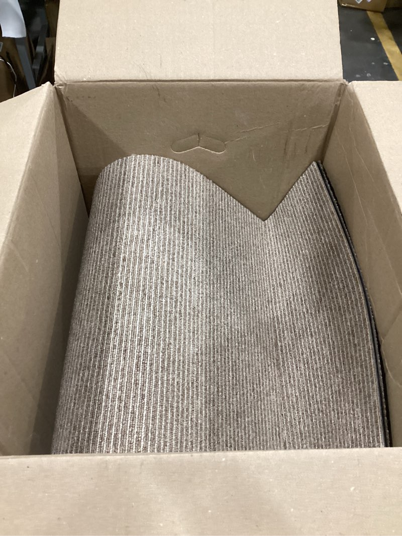 Condition photo showing New/Like New for 24 tiles/64 sq ft-carpet squares, carpet tiles, 0.24" pile height, commercial carpet tiles, non adhesive padded, non-slip, easy diy installation camel lines