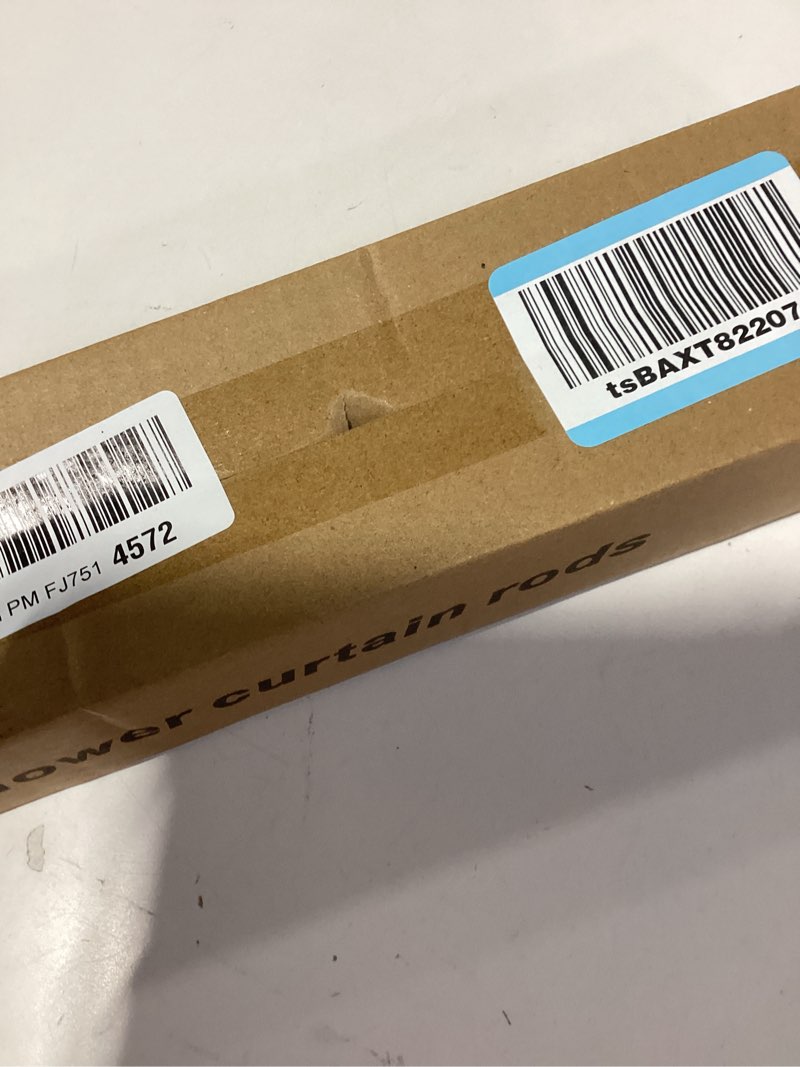 Condition photo showing New/Like New for Black Shower Curtain Rod 31 to 80 Inch,1 Inch Diameter Adjustable Spring Tension Stainless Steel Telescoping Rod,Easy Install,No Rust 31-80 Black