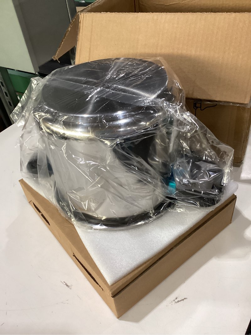 Condition photo showing New/Like New for 3-In-1 Stainless Steel Pressure Cooker 8 QT: [Save 70% Time] [3 PSI Settings], One-Hand Locking, Induction Compatible, Glass Lid & Steamer Rack Included, Olla de Presion