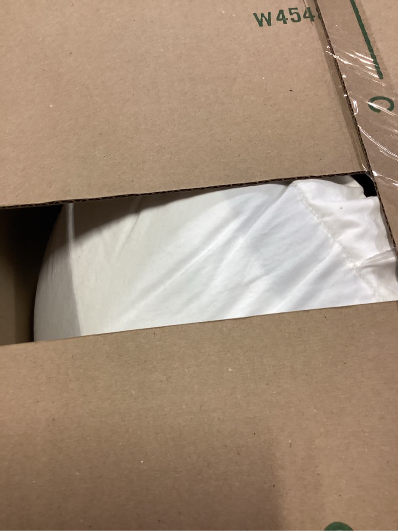 Condition photo showing As Is for eli & elm | best ergonomic side sleeper pillow for neck pain. supportive cooling latex fill with luxury breathable cover. u-shape contoured design. queen size bed pillow. (pillow & pillow case) pillow & pillow case latex