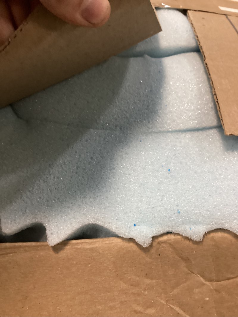 Condition photo showing Good Condition for best price mattress 3 inch egg crate memory foam mattress topper with soothing lavender infusion, certipur-us certified, dorm essentials, full full 3 inch egg crate