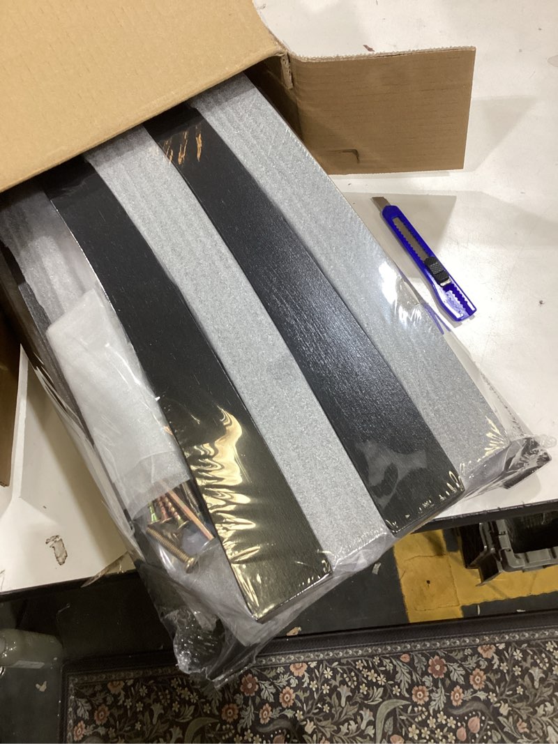 Condition photo showing Good Condition for Bamboo Shower Bench Inside Shower Stool with Storage Shelf, Spa Bath Chair for Bathroom, Seat or Organizer for Living Room, Bedroom and Garden - Great for All Ages Unisex Elderly (Small, Black)