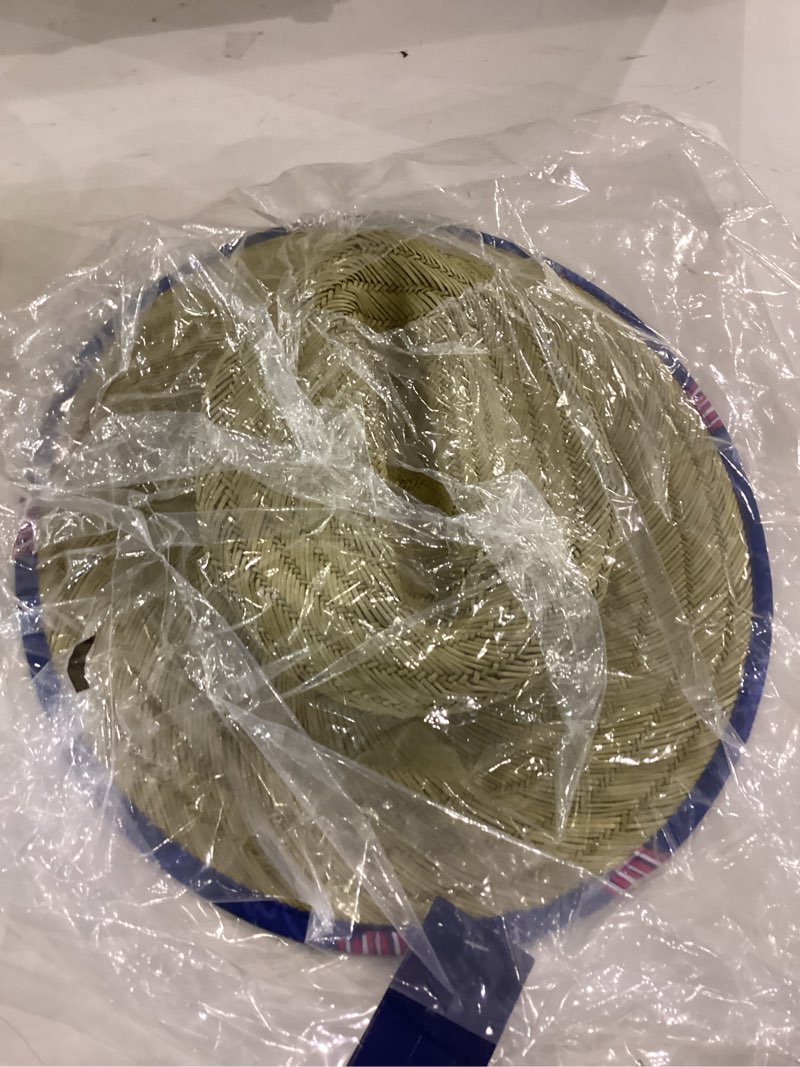 Condition photo showing Good Condition for HUK Unisex Kids Straw Hat, Wide Brim Fishing & Beach Hat for Kids One Size Kc Fish and Flag - Set Sail