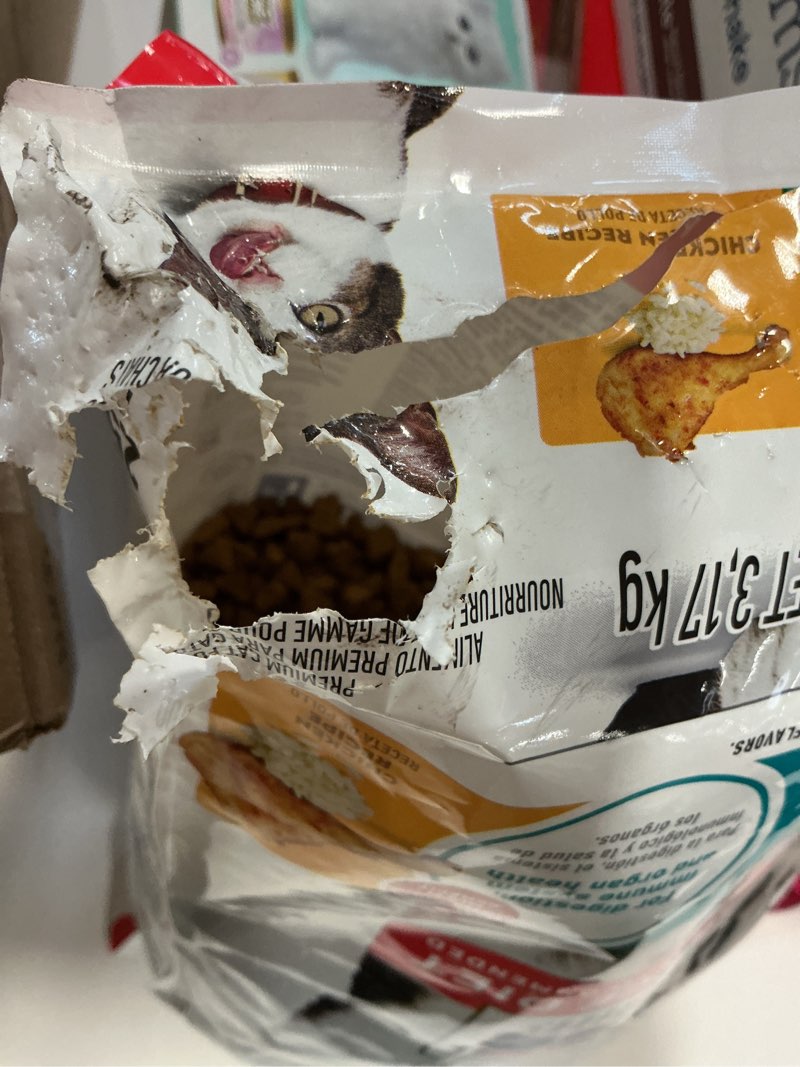 Condition photo showing As Is for (Best by 02/2027) Hill's Science Diet Dry Cat Food, Adult 11+, Indoor, Chicken Recipe, 7 lb. Bag