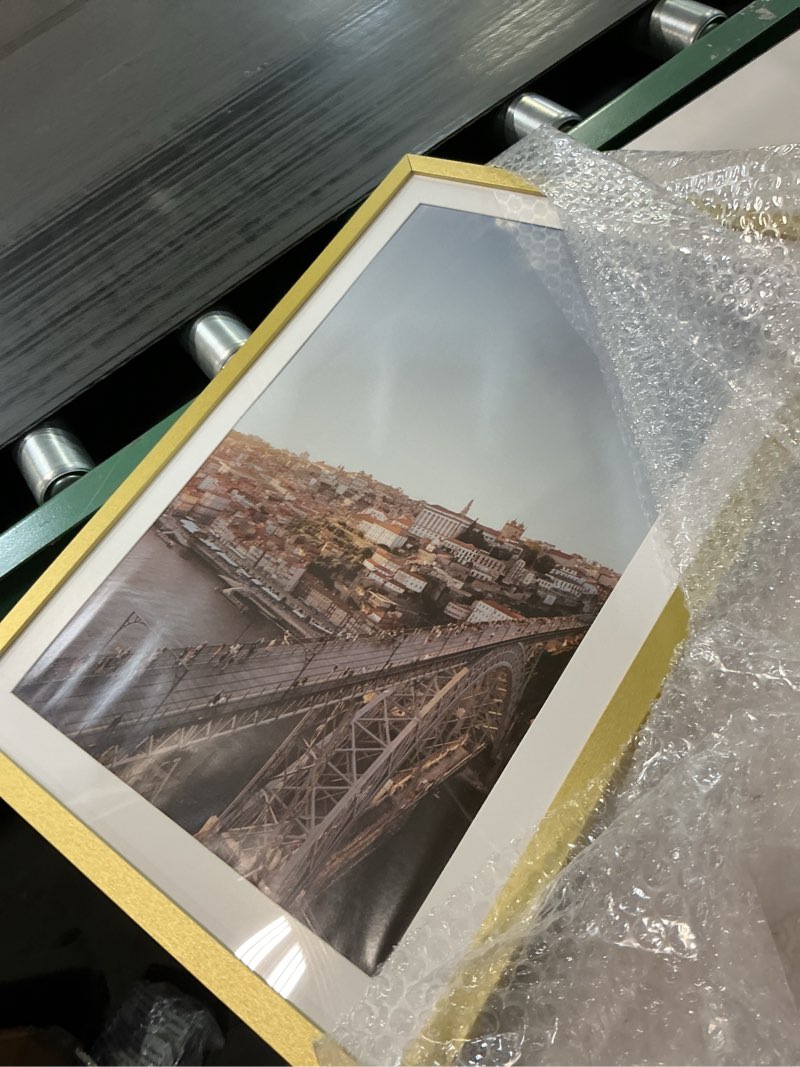 Condition photo showing Good Condition for Porto Sunset Print: Dom Luis I Bridge, Portugal Cityscape