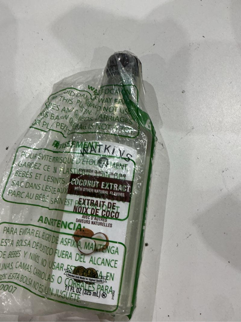 Condition photo showing New/Like New for watkins coconut extract, 11 fl. oz. bottle, 1-pack coconut extract 11 fl oz (pack of 1)