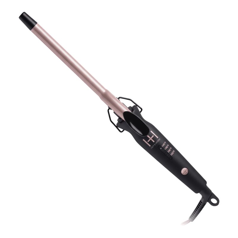Hot & Hotter Extra Long Ceramic Tourmaline Curling Iron 1/2in, 1 Count Hair Curler, Black