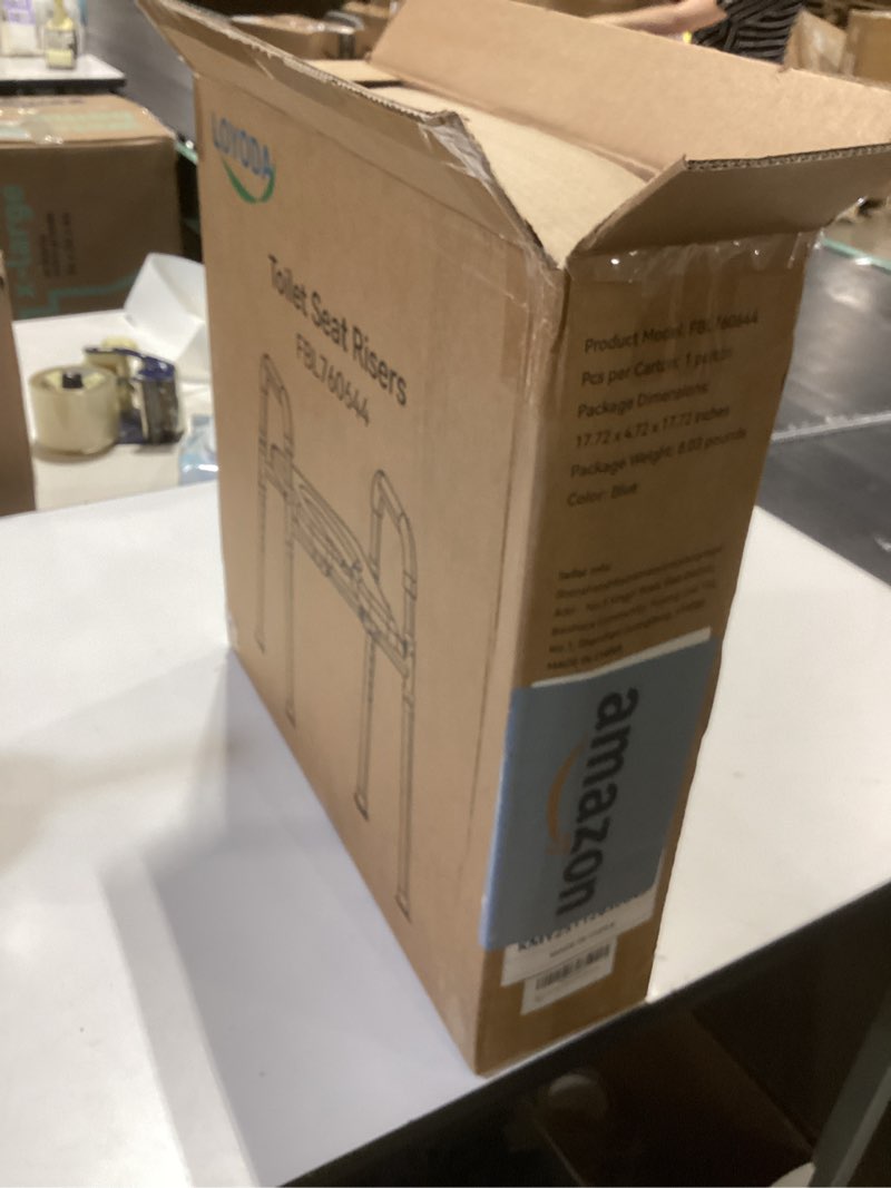 Condition photo showing New/Like New for raised toilet seat with handles, padded toilet seat risers for seniors, adjustable height & width toilet riser, handicap elevated toilet seat 500lb, fit any toilet adjustable height&width
