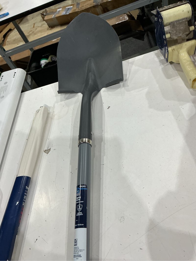 Condition photo showing As Is for project source 40-in fiberglass handle digging shovel