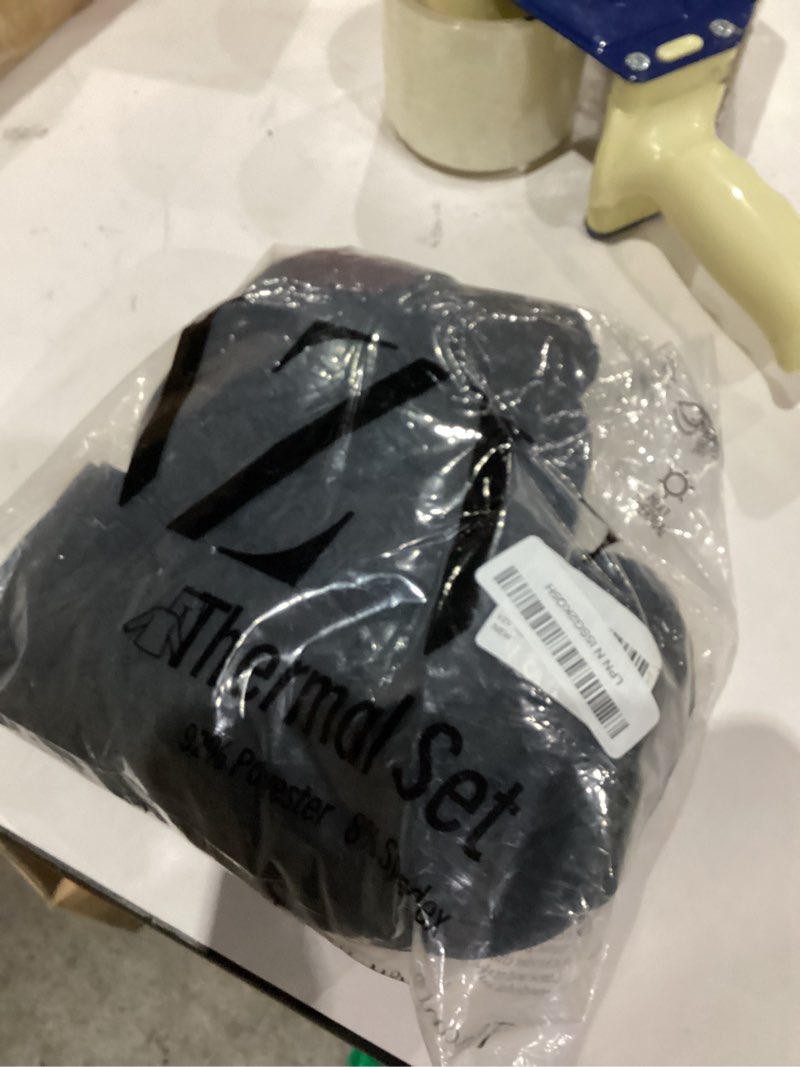 Condition photo showing New/Like New for VZV Thermal Underwear for Women, Long Johns for Women Thermal Sets Fleece Lined Base Layer Top and Bottom Set Large Black