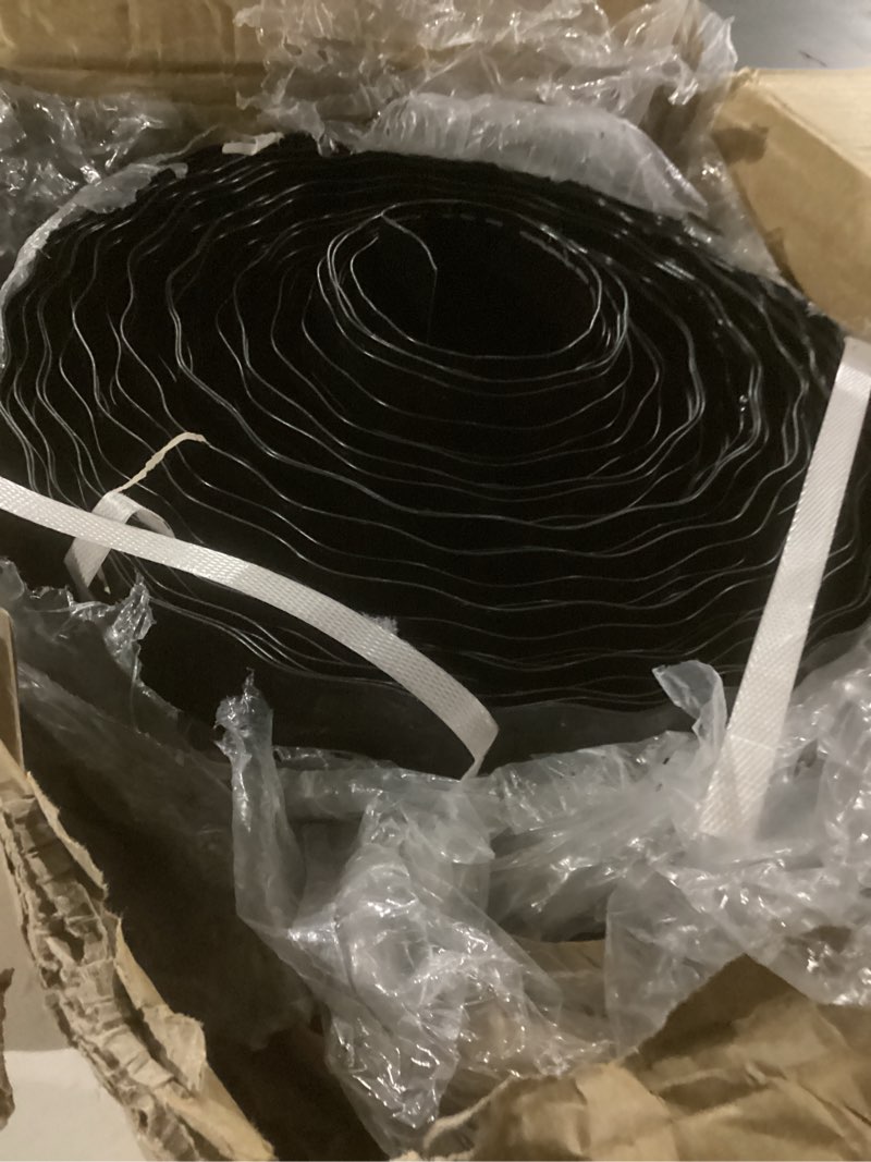 Condition photo showing New/Like New for pangda 19.7 ft roof ridge vent mesh filter roll 9.8" w activated carbon roof vent filter for attic ventilation black metal backed ridge guard