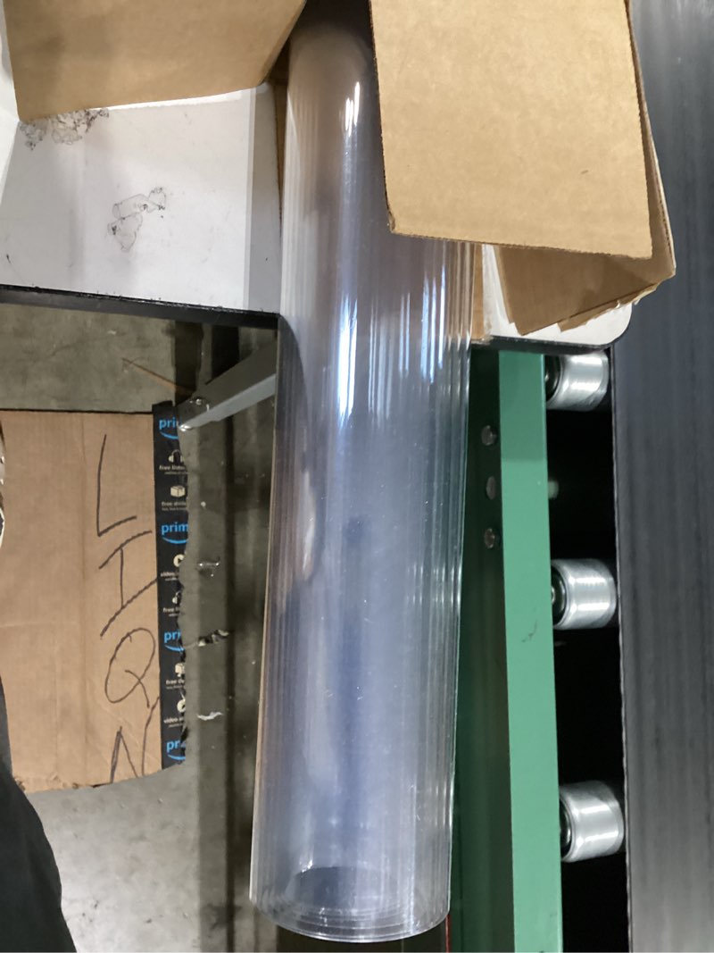 Condition photo showing Good Condition for lovepads clear table cover protector 35.4 x 63 inch, 1.5mm thick plastic table cover, table protector for dining room table, vinyl tablecloth table pad mat for kitchen, dresser, writing desk 35.4" x 63" (rectangular) clear 1.5mm