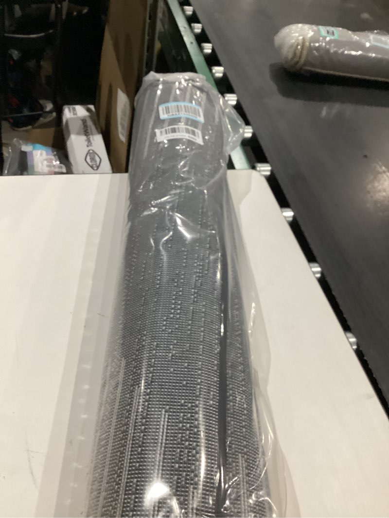 Condition photo showing Good Condition for Rugshop Bohemian Stripe Stain Resistant High Traffic Living Room Kitchen Bedroom Dining Home Office Runner Rug 2'7" x 8' Black Black 2'7" x 8' (Rectangular)