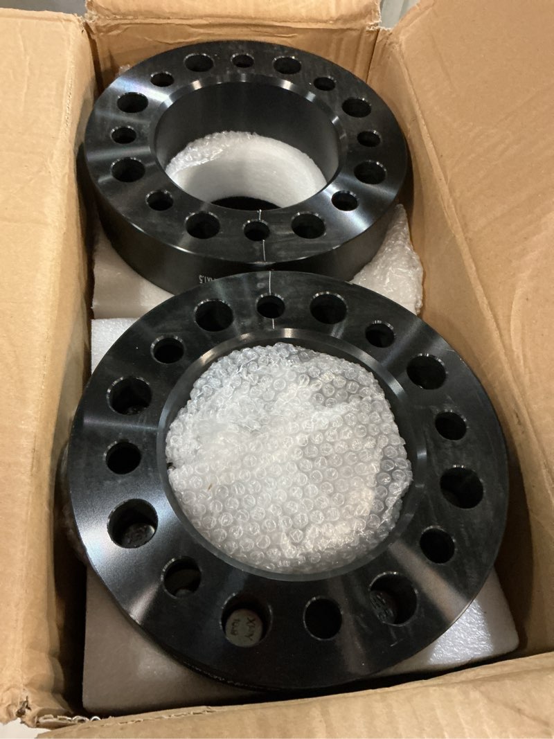 Condition photo showing Good Condition for tadamark 8x6.5 to 8x170 2" wheel spacers,126.15mm bore, fit for silverado sierra 2500 3500 1999-2010, for ram 2500 3500 2014-2021, 14x1.5 studs, forged 8 lug wheel adapters, 4pcs