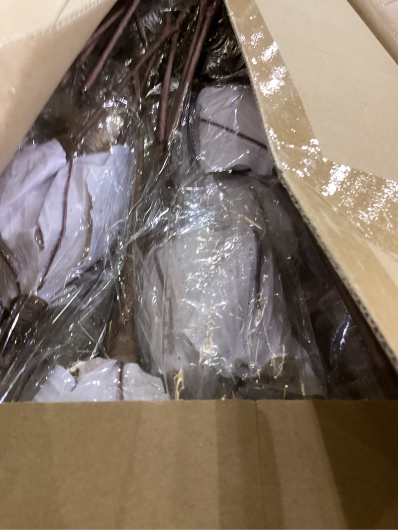 Condition photo showing Good Condition for KI Store 6ft Christmas Tree with Ornaments and Lights Champagne All-in-ONE Completed Christmas Tree Decorations Including 6 Feet Full Tree, Ornaments, USB LED String Lights with Remote and Timer