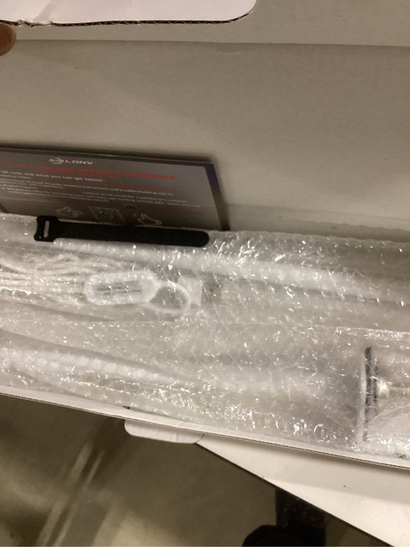 Condition photo showing Good Condition for Lufeiya White Desk with Fabric File Drawers Cabinet, 47 Inch Reversible Computer Desk with Filing Cabinet for Bedroom Small Space Home Office, Modern Writing Table PC Desks, White White 46.6"