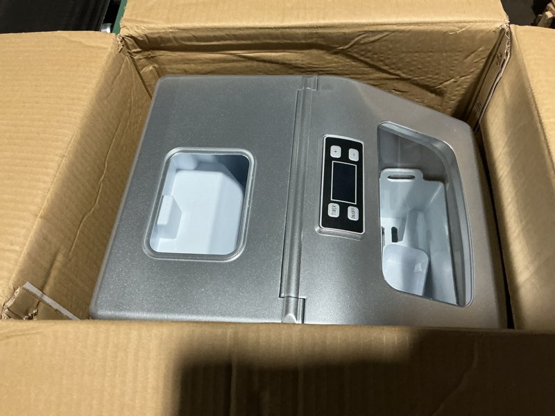 Condition photo showing New/Like New for FRIGIDAIRE EFIC452-SS 40 Lbs Extra Large Clear Maker, Stainless Steel, Makes Square Ice