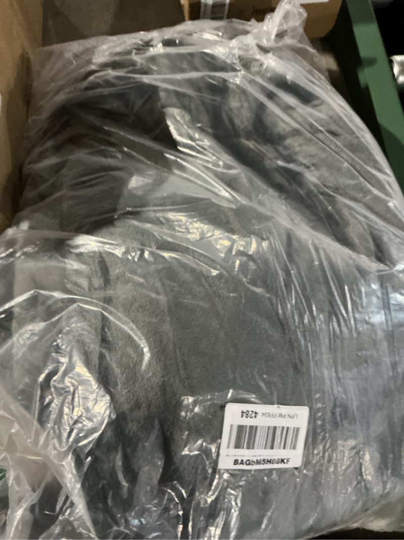 Condition photo showing Good Condition for Wearable Heated Throw Blanket for Women Heated Shawl Wrap Heated Poncho Blankets with Sleeves Flannel&Sherpa Electric Robe Heated Throw Hoodie Blanket with 9 Temp for Home,Office 51"x63" Grey Throw