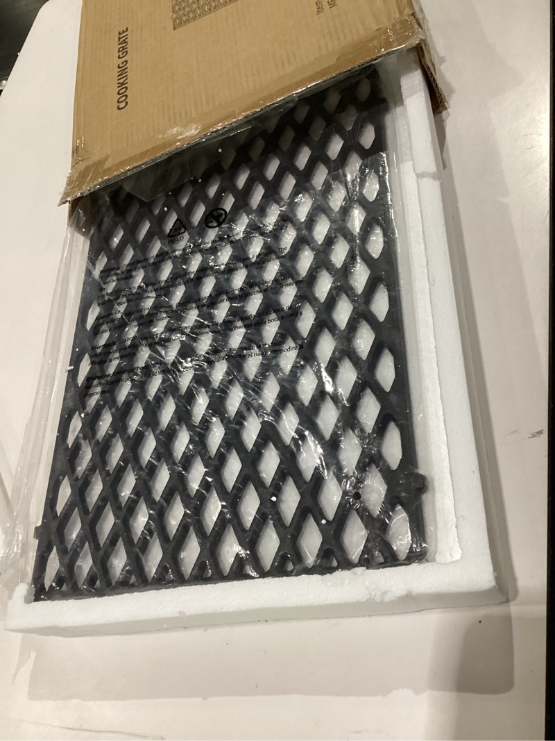 Condition photo showing New/Like New for onlyfire cast iron grill grates for weber genesis ii and genesis ii lx 300/600 series gas grills, replacement cooking grate for weber 8854