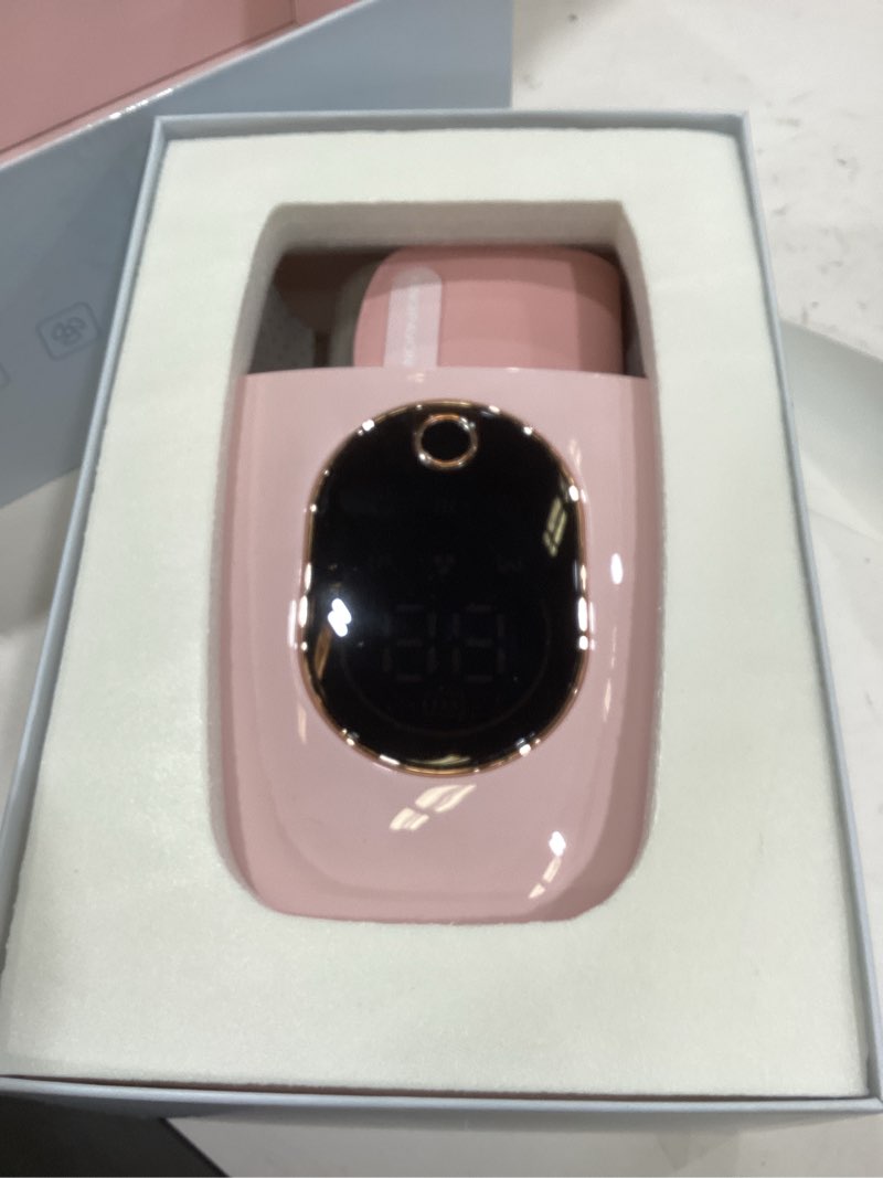 Condition photo showing New/Like New for KingPavonini Hand Massager with Heat and Compression, Wrist Heating & Air-Compression, Palm Rolling, Cooling Fan, Cordless Wrist and Hand Massager for Arthritis and Carpal Tunnel, Gift for Women Men Pink