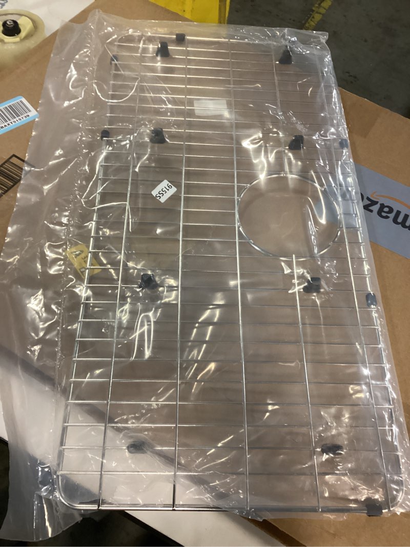 Condition photo showing Good Condition for lkobg2915ss kitchen sink grate 27.5" x 13.5" sink bottom grid stainless steel sink protector sink rack for bottom of sink