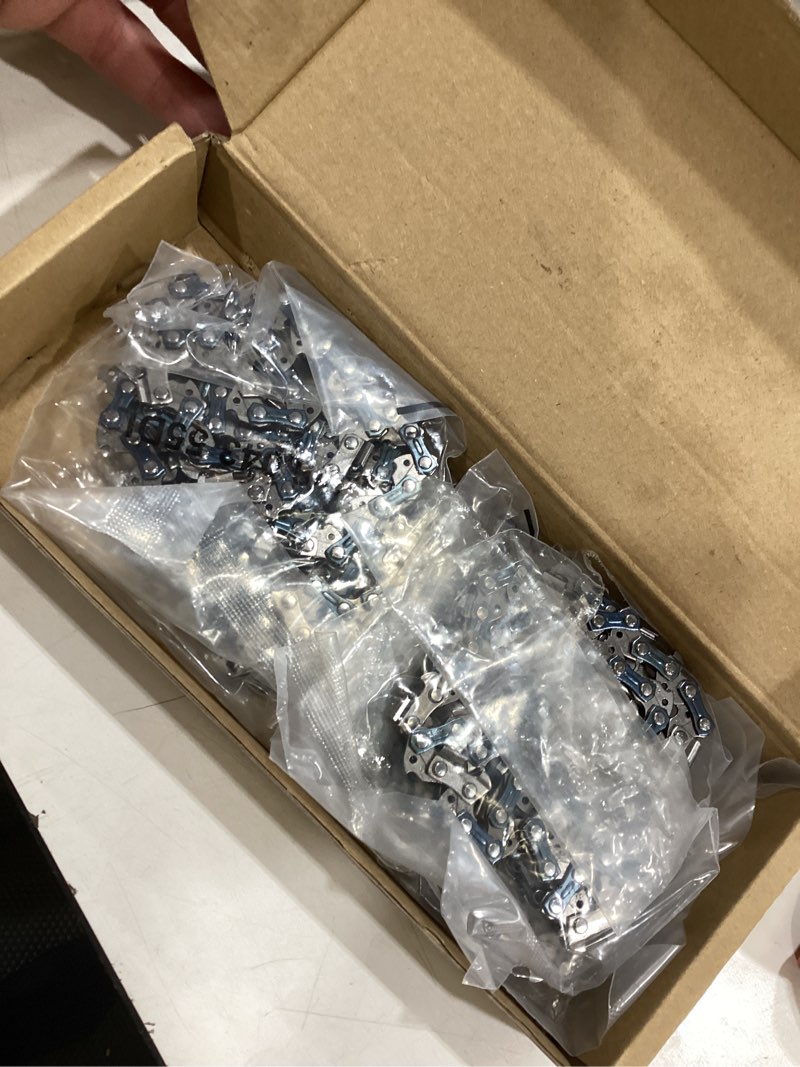 Condition photo showing Good Condition for 5-pack 16-inch chainsaw chains 3/8 lp pitch .043" gauge 55 drive links, fit stihl ms170, ms171, ms180c 36100050055, 61pmm355e and more - r55 and more. 16" 3/8" .043" 55dl 5 pack