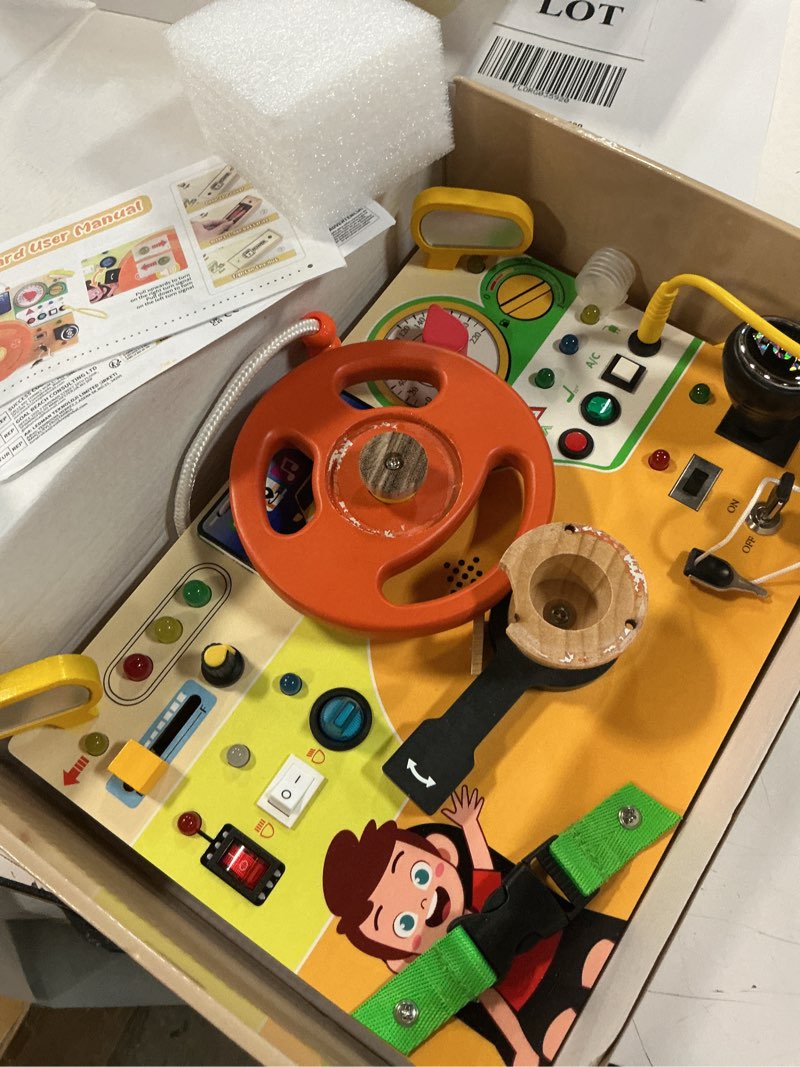 Condition photo showing As Is for konijiwa busy board - montessori toys for 1-3 years old boys & girls | sensory toys for kids with au
