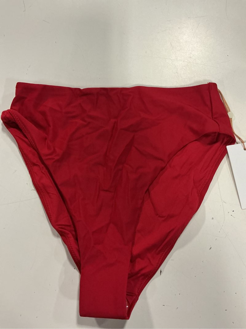 Condition photo showing Good Condition for italian high-rise high-leg bikini bottom, m, cherry