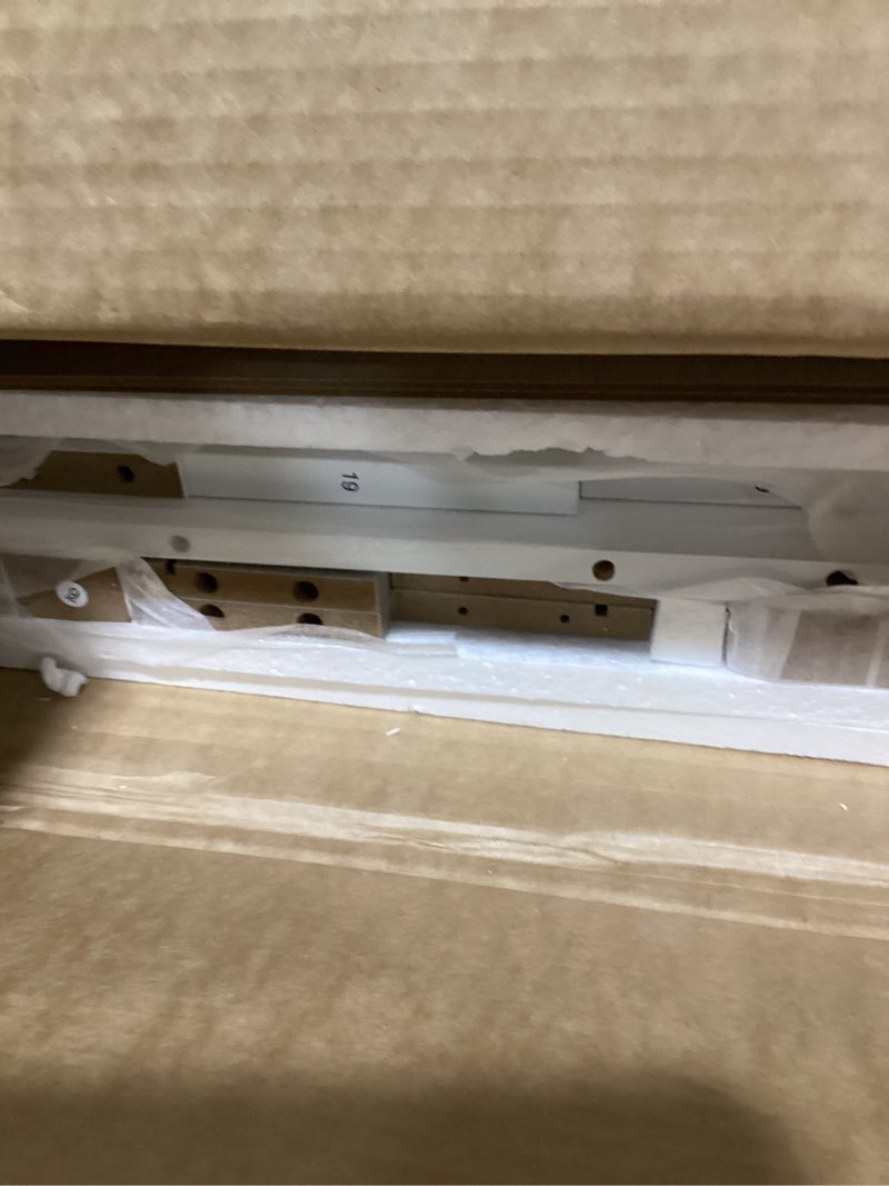 Condition photo showing Good Condition for Fluted Nightstand, Farmhouse Night Stand with 2 Drawers, Mid Century Modern Side Accent Table,Bedside End Table for Bedroom, Living Room, White 2 Drawers White