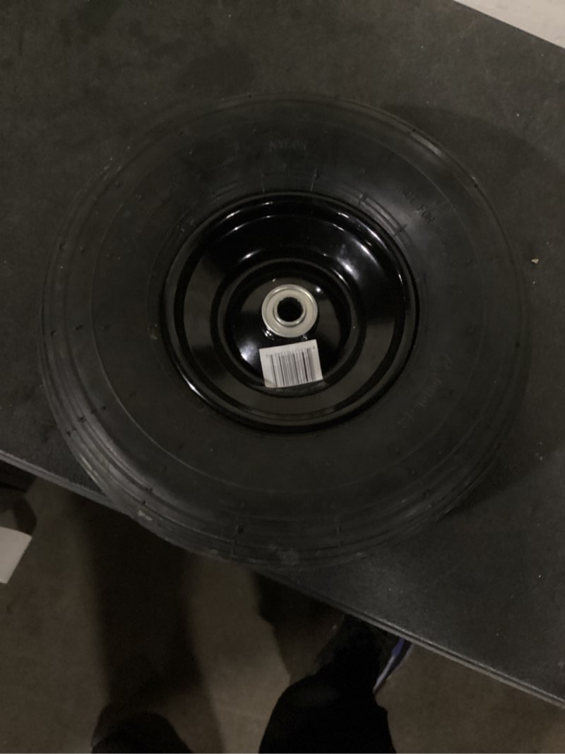 Condition photo showing As Is for marathon wheel barrow wheel with tire sealant