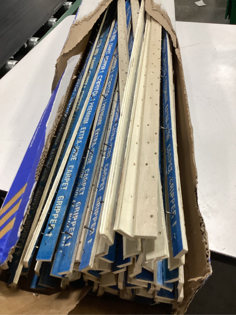 Condition photo showing As Is for capitol 1-in w x 48-in l extra-wide carpet tack strip 100 -pack