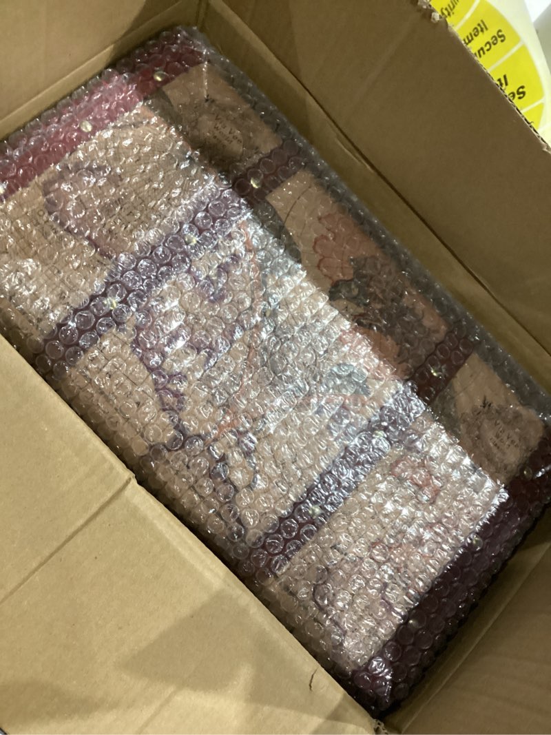 Condition photo showing Good Condition for ELLDOO Vintage Wooden Storage Chest, Portable Decorative Luggage Suitcase, Treasure Chest Box with Map Pattern, Pirate Keepsakes Box for Gifts, Chest Storage Box for Decor Storage Travel