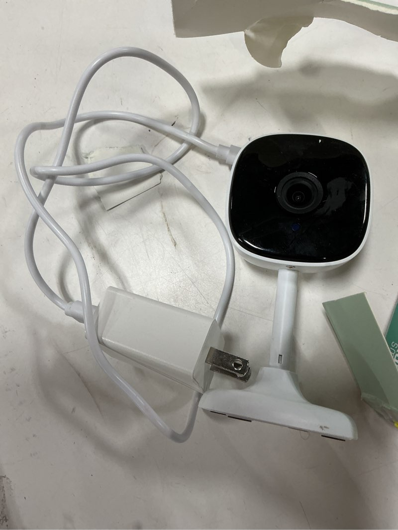 Condition photo showing As Is for merkury smart indoor camera 1080p - wi-fi security cam with night vision, white (1-pack)