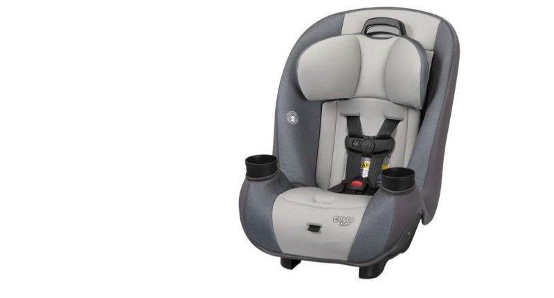 kids entrada infant and toddler convertible car seat, shady day, grey