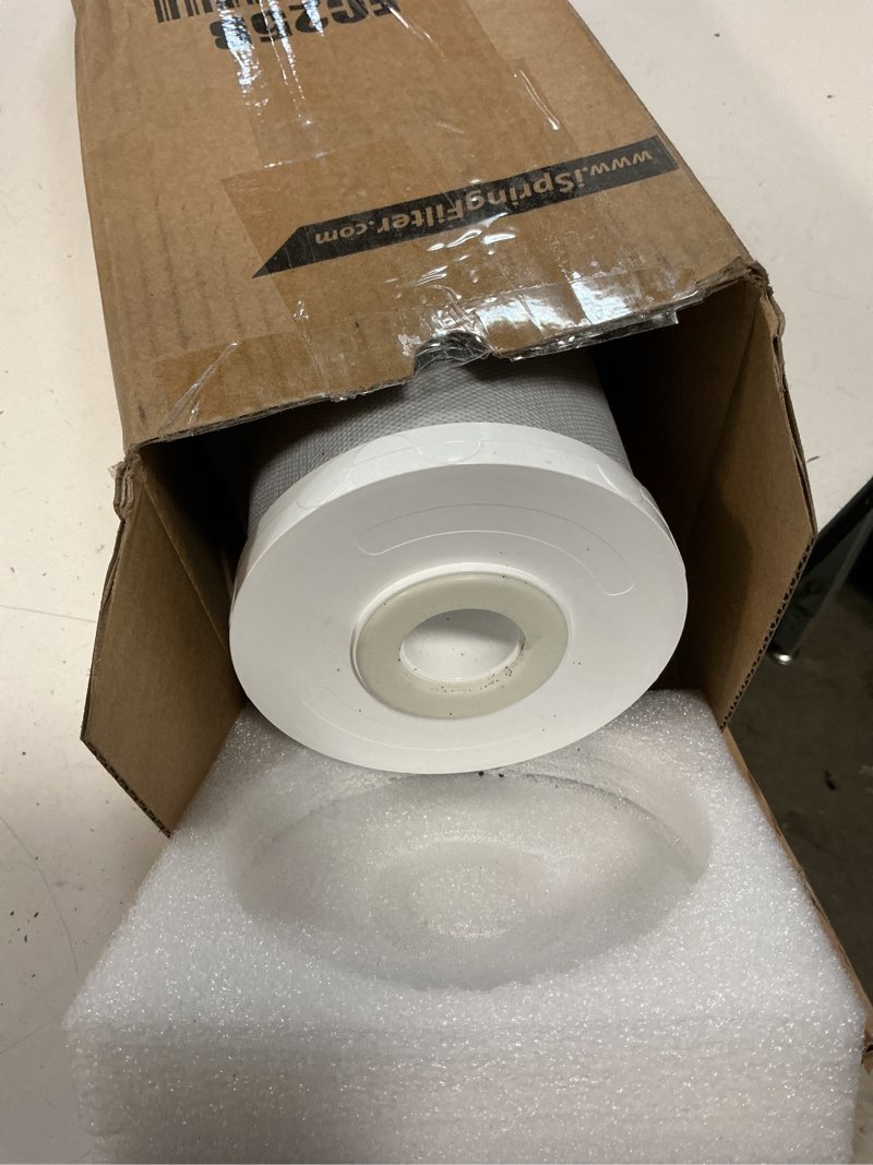 Condition photo showing Good Condition for ispring fc25b whole house water filter, cto carbon block, 20” x 4.5” for sediment & chlorine removal chlorine water filter