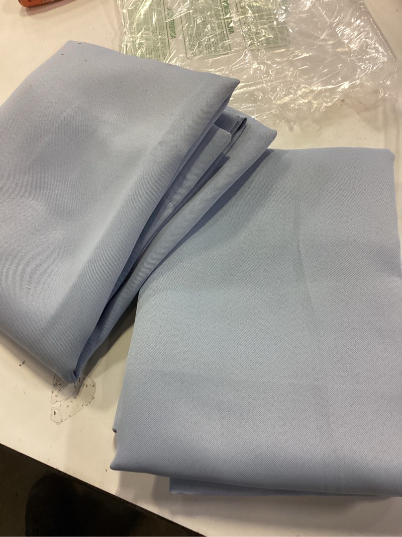 Condition photo showing As Is for BGment Blackout Curtains for Living Room - Grommet Thermal Insulated Room Darkening Curtains for Bedroom, 2 Panels of 42 x 84 Inch, Spa Blue