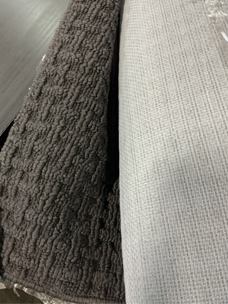 Condition photo showing Good Condition for dexi front entryway door mat non slip 32x48, washable entry way mats inside entrance low profile, welcome doormat dirt trapper for house floor home porter hall backdoor area, dark grey 2'8" x 4' (rectangular) dark grey