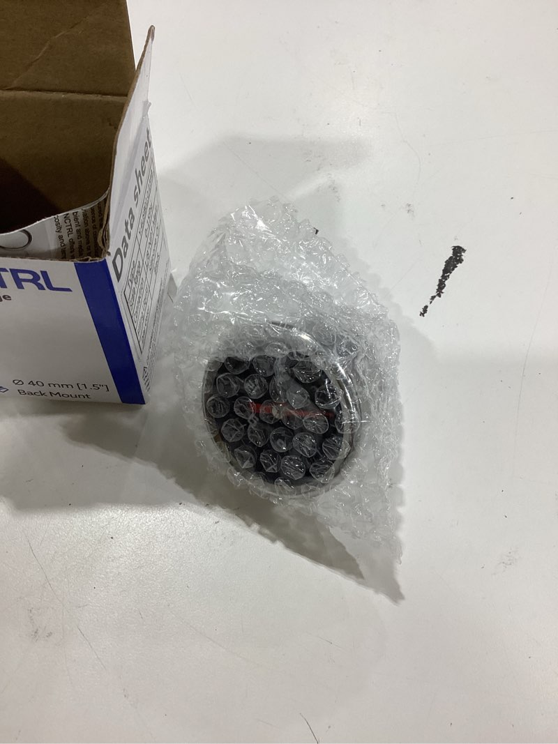 Condition photo showing New/Like New for senctrl 0-15 psi fuel pressure gauge, 1-1/2" black dial, 1/8" npt back mount, silicone oil liquid filled, stainless steel case, inline low pressure gauge, for water oil pressure test 0-15 psi back mount(black dial)