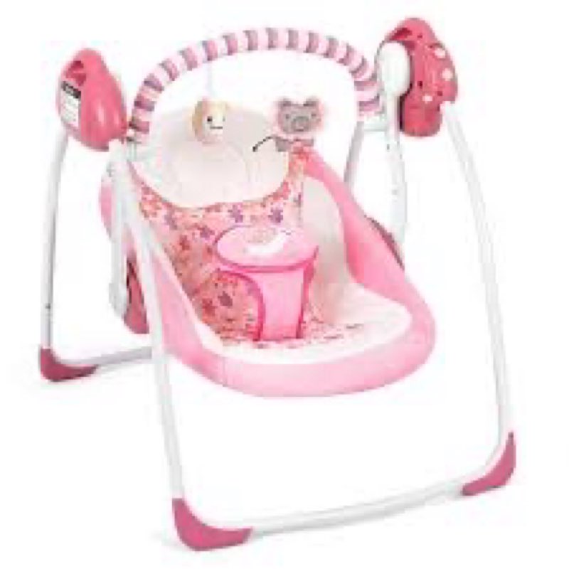 baby swings for infants, powered by power cord (included) and batteries for indoor/outdoor use, easy