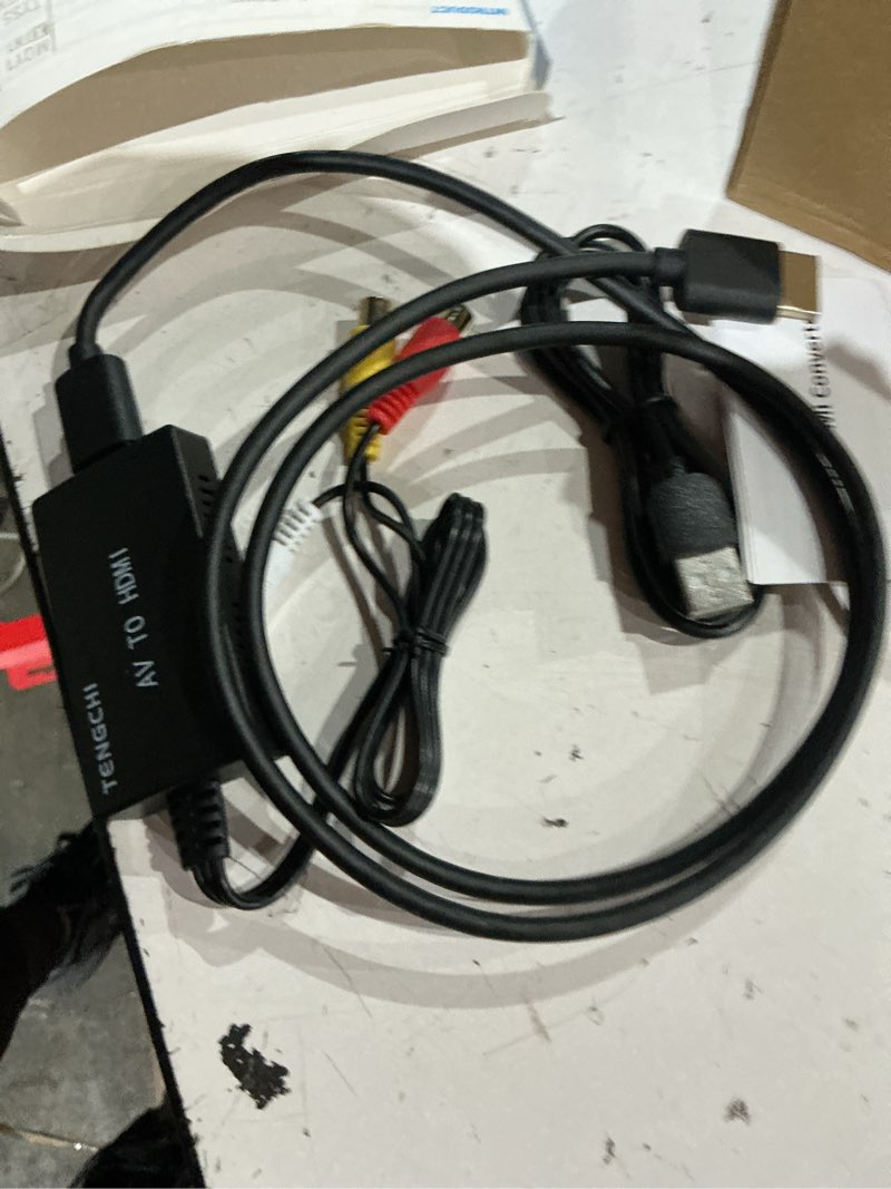 Condition photo showing Good Condition for tengchi rca to hdmi converter, composite to hdmi adapter support 1080p pal/ntsc compatible with ps one, ps2, ps3, stb, xbox, vhs, vcr, blue-ray dvd players