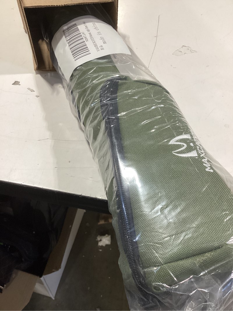 Condition photo showing Good Condition for m maximumcatch maxcatch fly fishing rod case with reel pouch, complete protection bag, for 9ft 2/4 pieces rod, single (green, 9' 4sec) fly rod and reel case - green for 9ft 4-section fly rod (length: 30.7'')