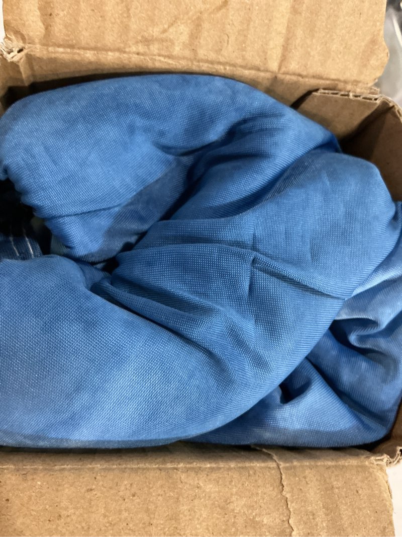 Condition photo showing As Is for topcee cooling throw blanket for hot sleepers,arc-chill q-max >0.5 cool fiber,100% oeko-tex certified lightweight summer cool blanket for travel/outdoor ultra cold breathable,50''x70'' dark blue watercolor 50"×70"