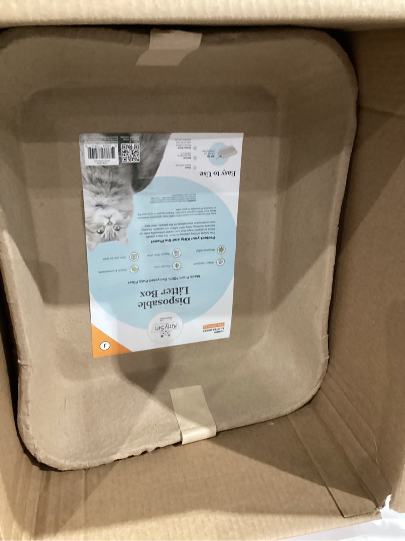 Condition photo showing Good Condition for Kitty Sift (6-Pack) Disposable Cat Litter Box, Sustainable, Clean - Jumbo, 6-Pack