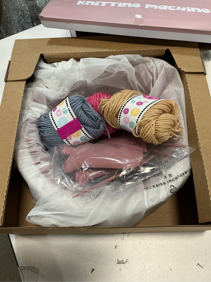 Condition photo showing Good Condition for MIAOKE Knitting Machine, 40 Needles Smart Weaving Loom Knitting Round Loom, Knitting Board Rotating Double Knit Loom Machine, DIY Knitting Loom Machines Weaving Loom Kit for Adults White