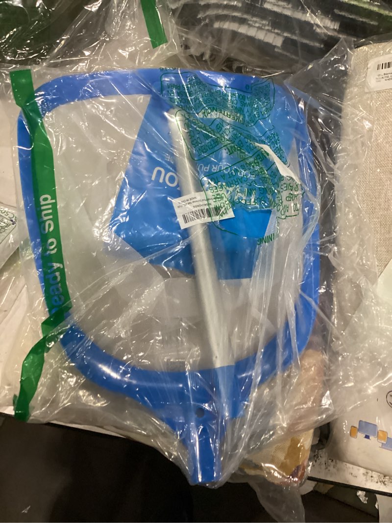 Condition photo showing Good Condition for tidymister pool skimmer hot tub skimmer spa net with 12'' aluminum pole ultra fine mesh pool net accessories leaf skimmer for small pools fine debris 12inch